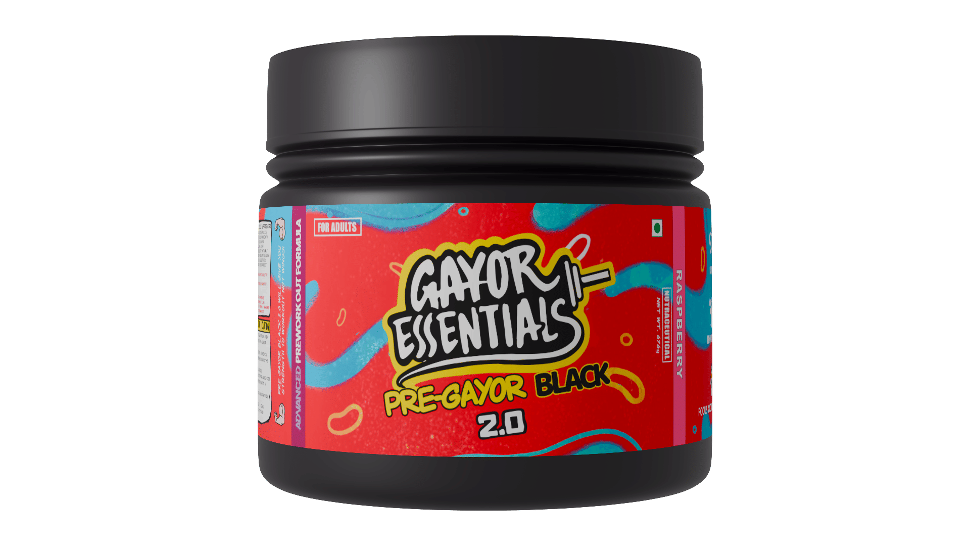 

Gayor Essentials Pre Gayor Black 2.0 Optimally Dosed Advanced Pre Workout 10 g Citrulline Malate 6 g Beta Alanine 300 mg Caffeine L-Theanine Energy...