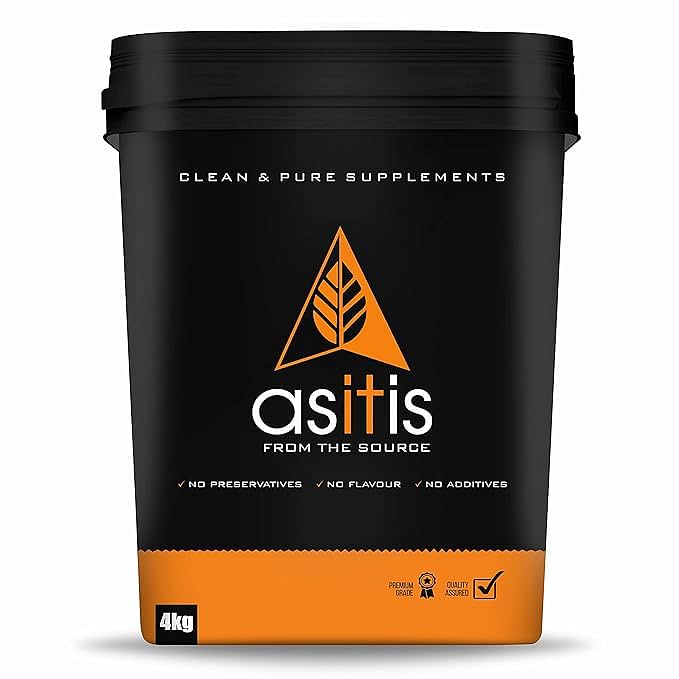 

AS-IT-IS Nutrition Whey Protein Concentrate 4kg | Unflavoured | 133 Servings | 80% Concentrate