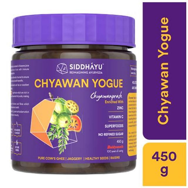 

Siddhayu Chyawan Yogue - Chyawanprash I Sugar Free I Immunity Booster For Adults I Zinc I Amla - 450 g