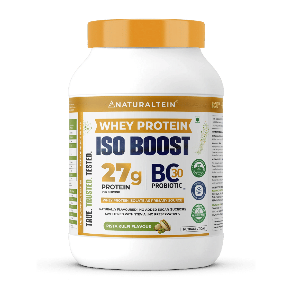 

Naturaltein Whey Protein ISO BOOST- Pista Kulfi (27G Protein)