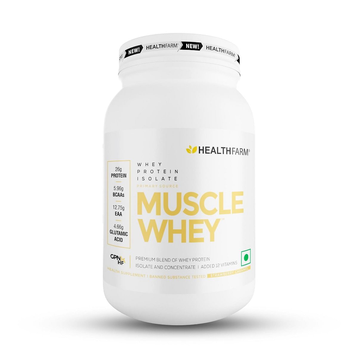 

Healthfarm Muscle Whey protein (Strawberry Caramel, 1kg)