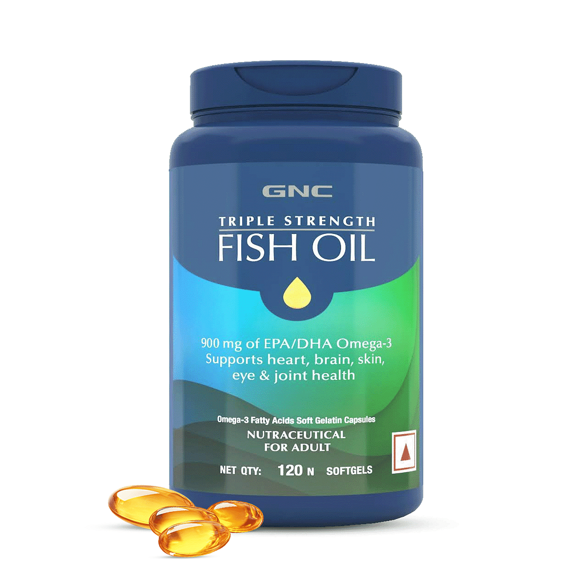 

GNC Triple Strength Fish Oil Omega 3 Capsules for Men & Women | 900mg EPA & DHA | Improves Memory | Protects Vision | No Fishy Aftertaste | Support...