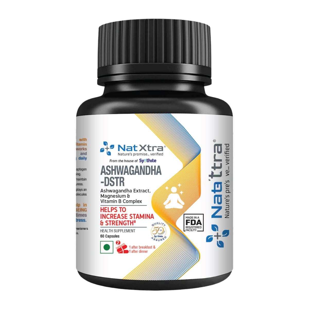 

Natxtra Ashwagandha DSTR | Strength, Stress Relief & Mental Wellbeing Support | Ashwagandha-Powered Formula to Improve Energy, Reduce Stress & Enha...
