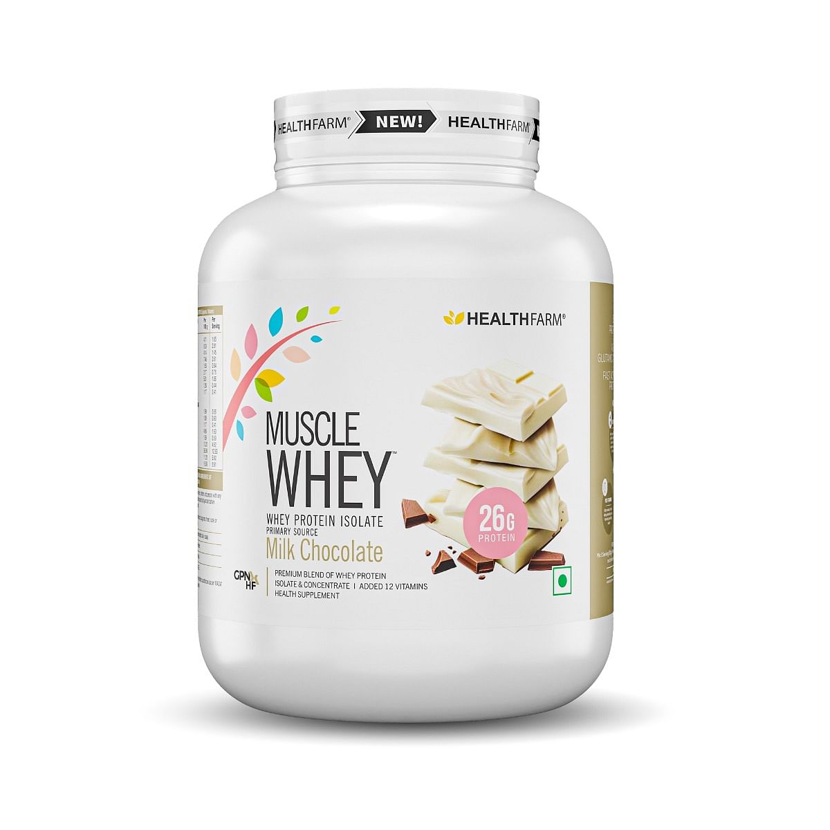 

HEALTHFARM Muscle Whey Protein Milk Chocolate 1.81kg