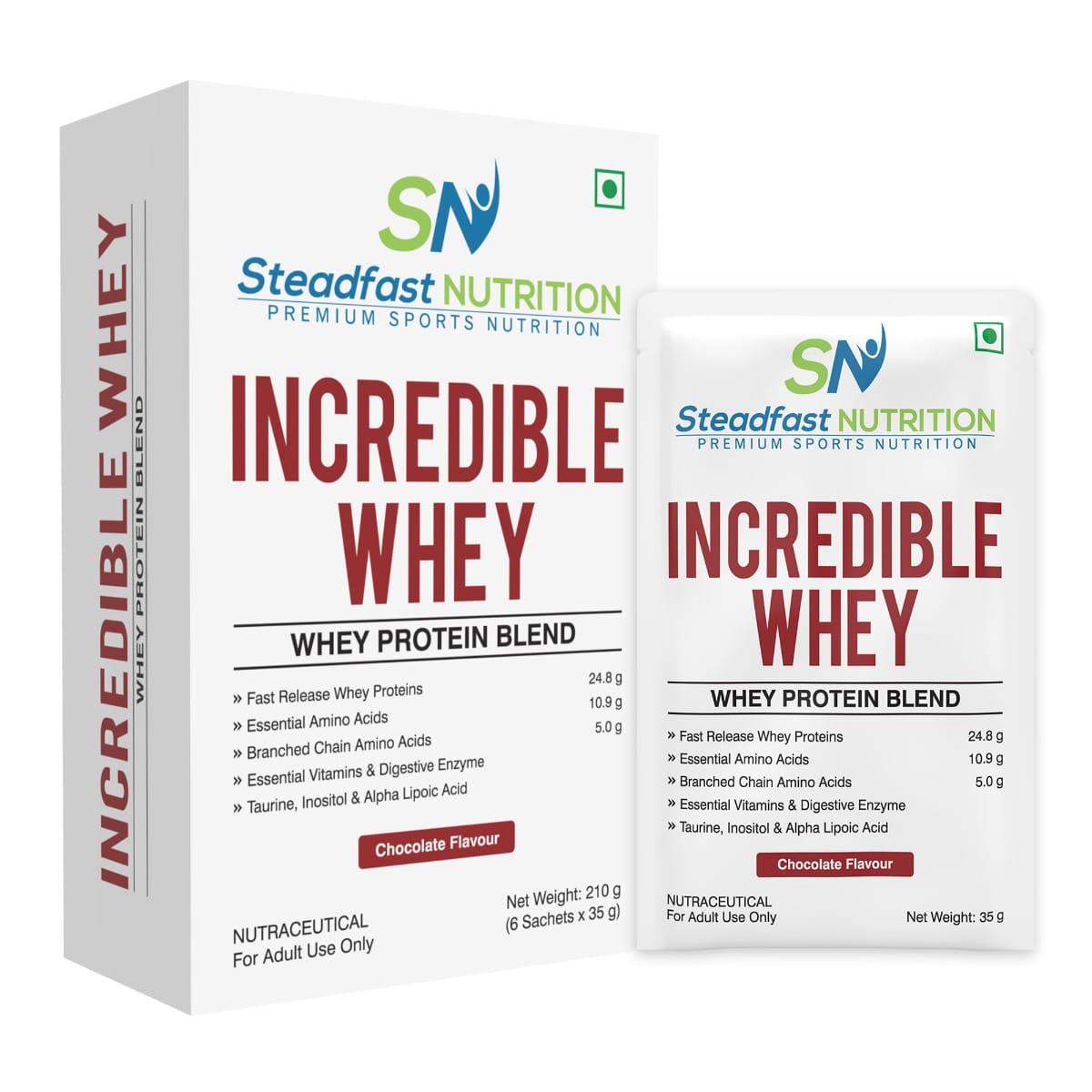 Steadfast Nutrition Incredible Whey Protein| Isolate and Concentrate Fast release Protein Powder for Men and Women No added preservatives (Chocolate)-picture-31