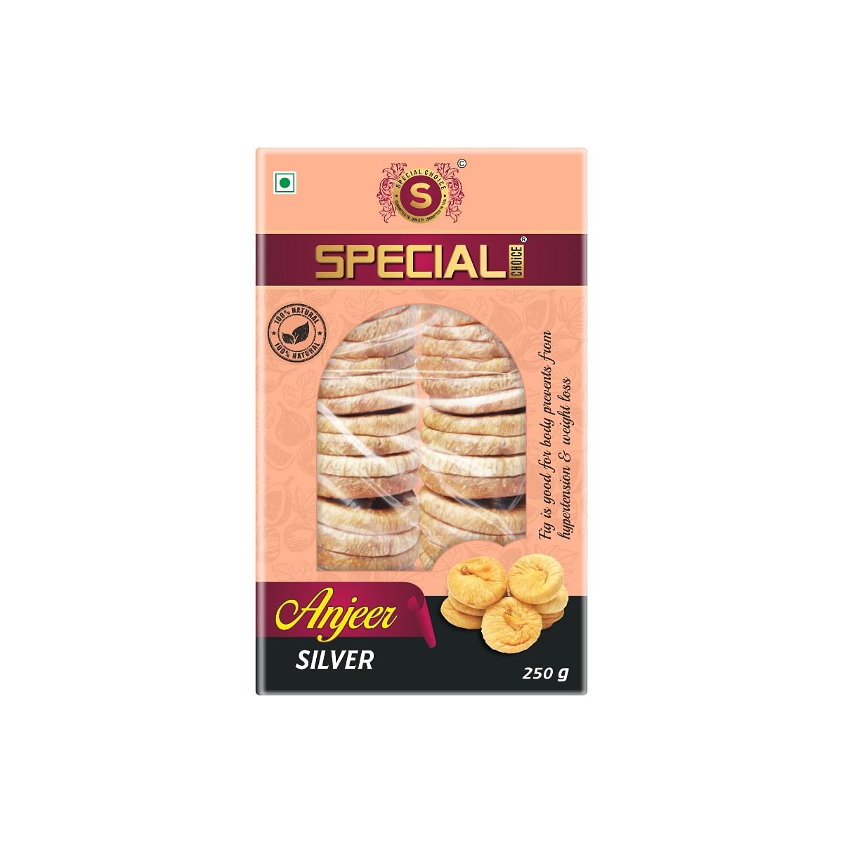 

Special Choice Anjeer (Dry Figs) Silver Vacuum Pack 250g x 2