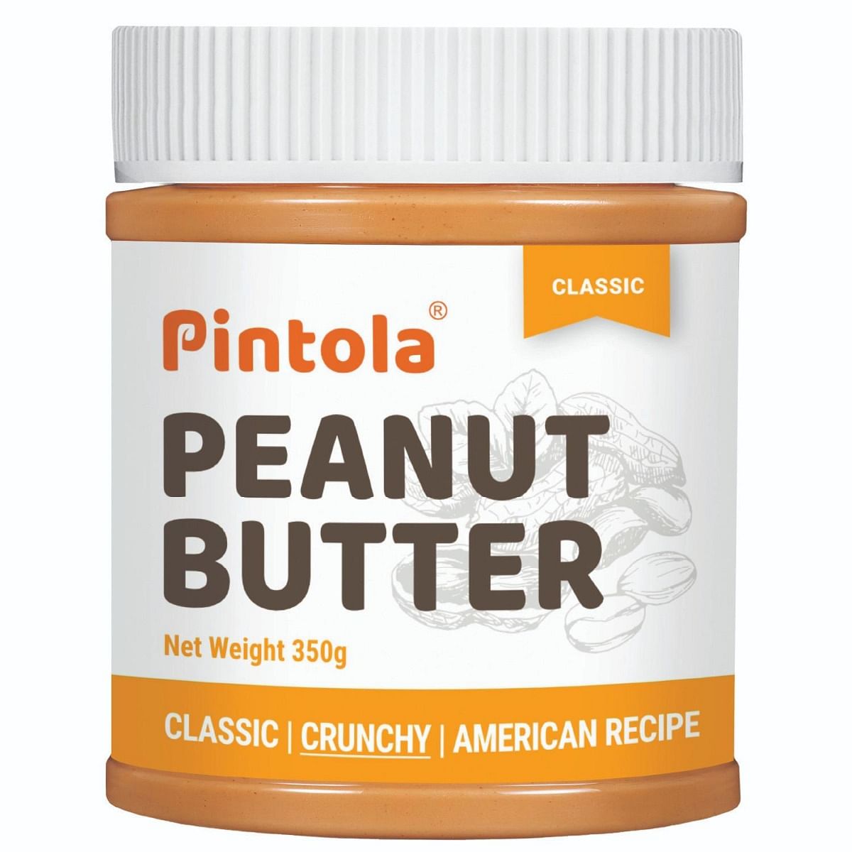 

Pintola Classic Peanut Butter Made With Finest Grade Peanut Butter | Source of High Protein | Non GMO, Naturally Gluten Free, Zero Cholesterol | Cr...