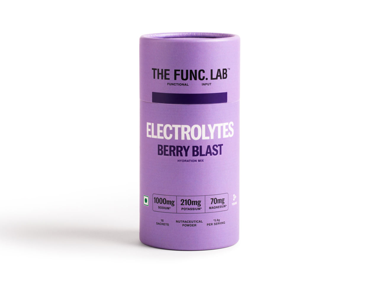 

The Func. Lab Daily Electrolytes - Berry Blast | 15 Sachets | Instant Hydration Powder with Sodium, Potassium, Magnesium | Sugar-Free, No Preservat...