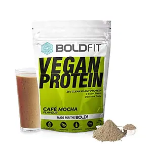 Boldfit Plant Protein Powder For Men & Women - Vegan Plant Protein Powder - Supports Metabolism, Immunity & Antioxidant - Cafe Mocha