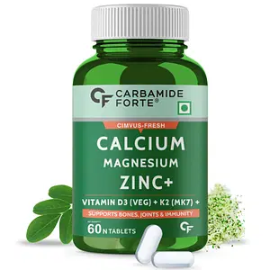 Carbamide Forte Calcium 1200mg with Magnesium,Zinc,Vitamin D, K2 & B12 Calcium Tablets for Women & Men - Bone, Joint & immunity 
