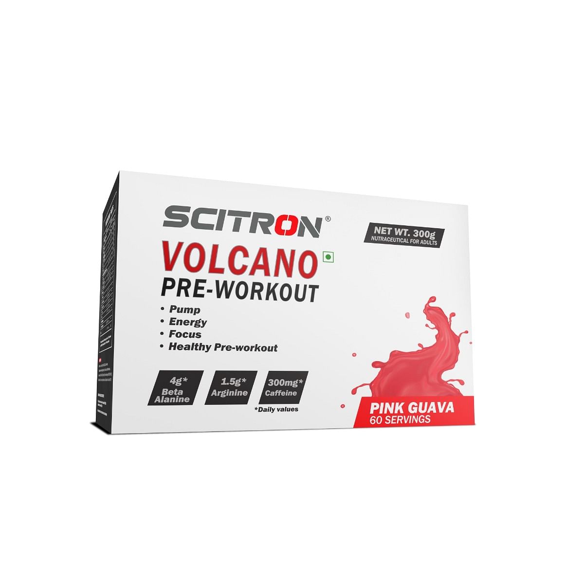 

Scitron Volcano Preworkout Pink Guava 300g