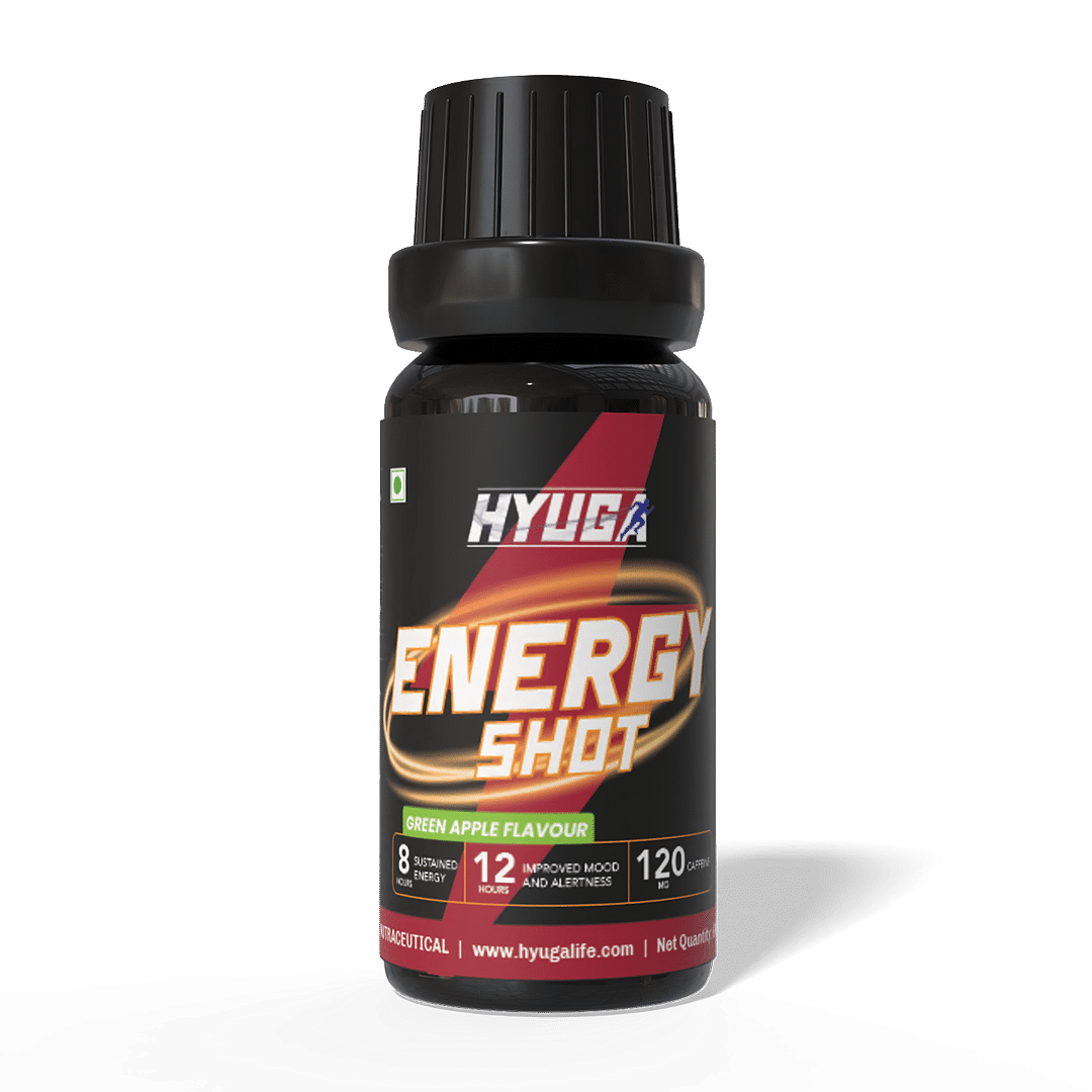 

Hyuga Energy Shot – 120mg/60ml Caffeine Energy Boost | Slow-Release, Sugar-Free, Zero Crash | Compact Energy Shot for Focus & Performance