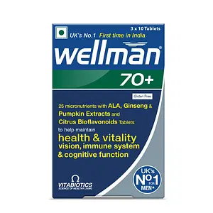 Wellman 70+ - Health Supplements (30 Nutrients).