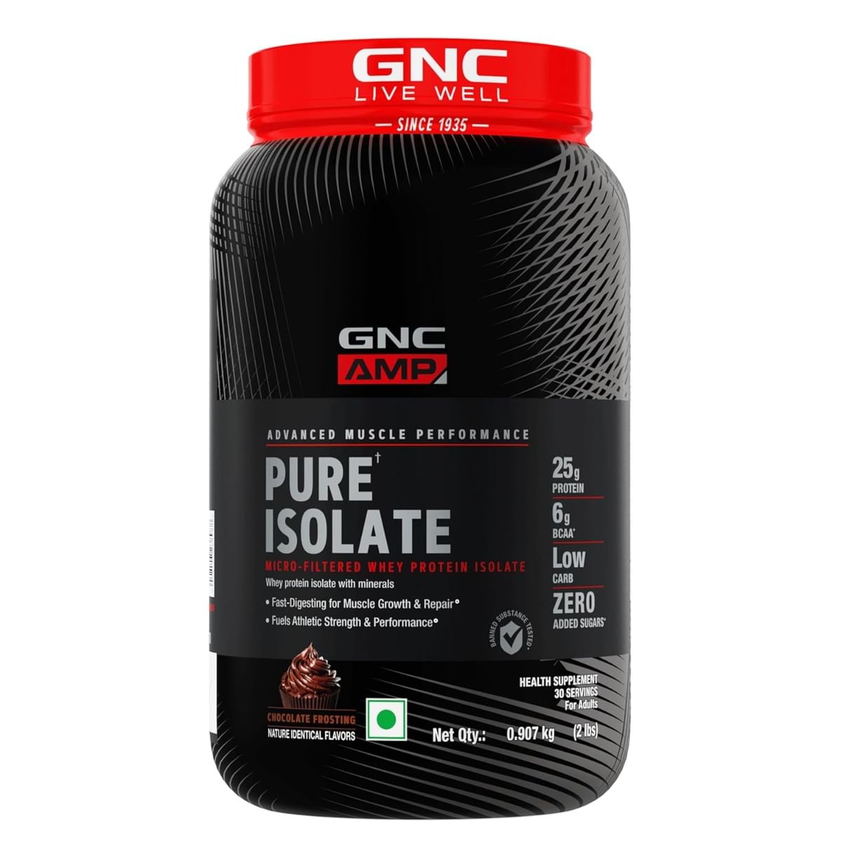 

GNC AMP Pure Isolate Low Carb | Boosts Athletic Performance | Builds Lean Muscles | Speeds Up Recovery | Increases Strength | USA Formulated | 25g ...