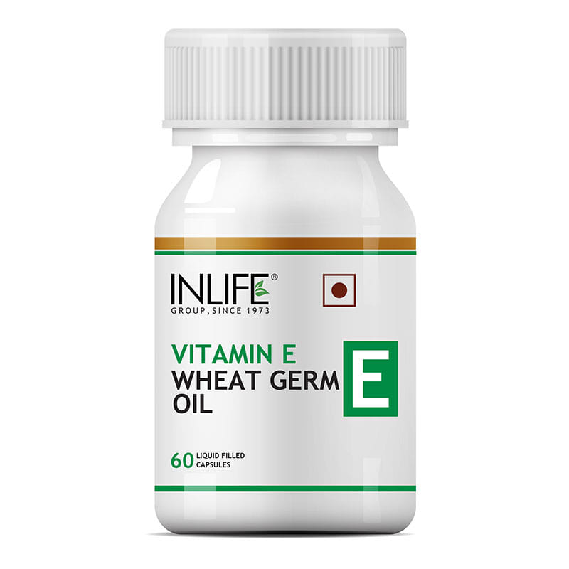 Inlife Vitamin E Oil With Wheat Germ Oil Essential Supplement 400 Iu
