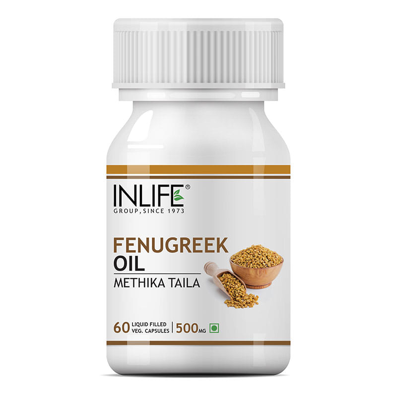 INLIFE Fenugreek Seed Oil (Quick Release) Supplement 500 mg 60 Liquid