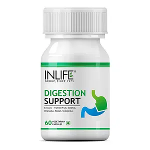 INLIFE Digestion Support Supplement (60 Veg. Capsules)