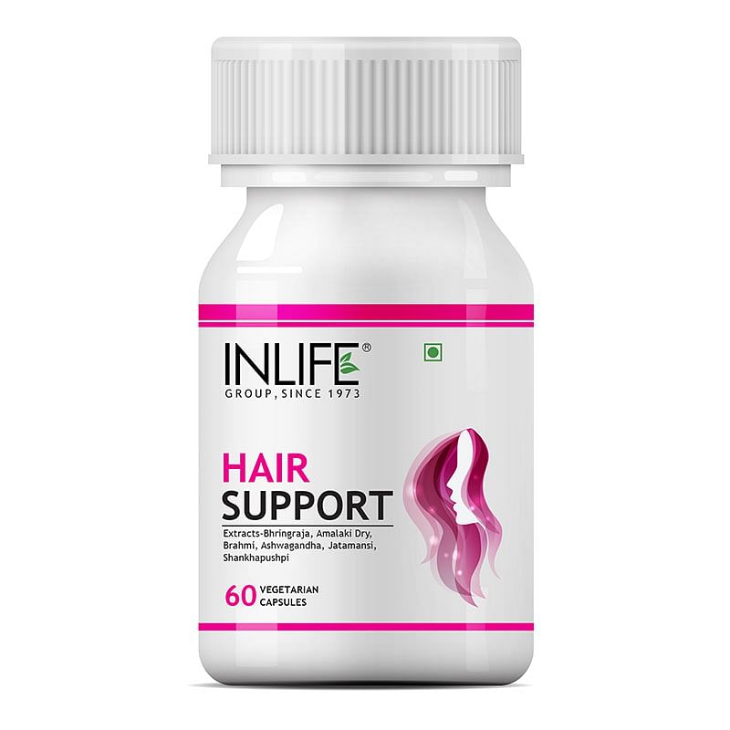 

Inlife Ayurvedic Herbs Hair Support Supplement 500 Mg - 60 Veg Capsules