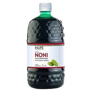 INLIFE Noni Gold Fruit Juice Concentrate plus Garcinia & Aloe Vera Liquid Drink, 1 Litre Family Pack