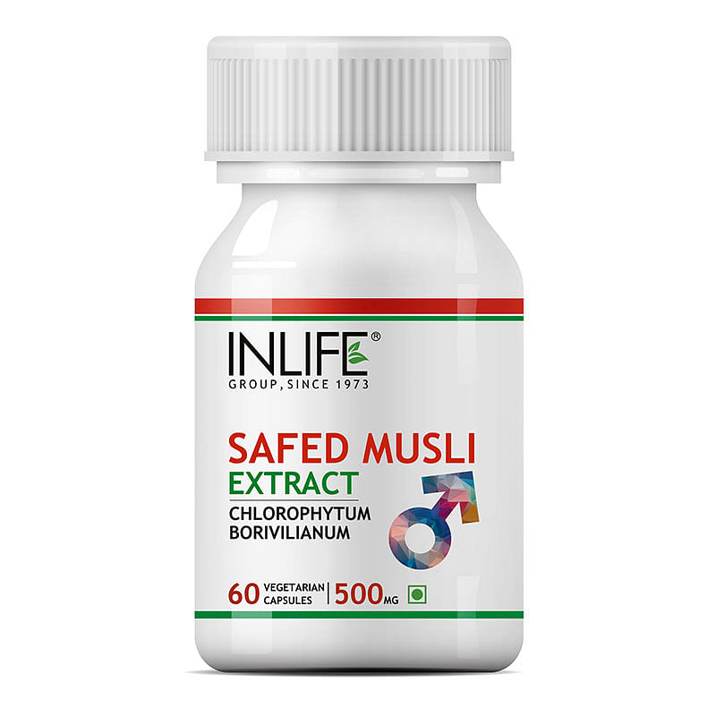 

INLIFE Safed Musli Extract, 500mg (60 Veg Capsules)