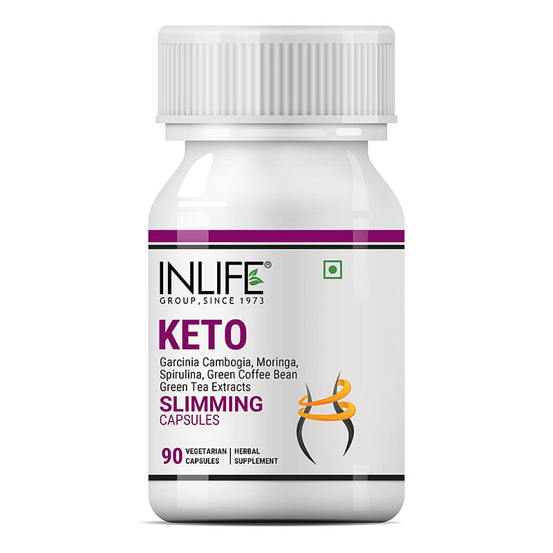 

INLIFE Keto Slimming Capsules Garcinia Cambogia Green Coffee Bean Green Tea Spirulina Moringa Extract Men Women Supplement – 90 Vegetarian Capsules...