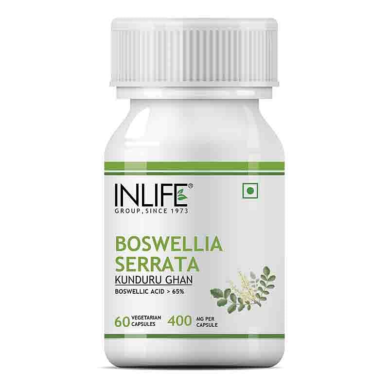 

INLIFE Boswellia Serrata Extract (Boswellic Acids > 65%) Joint Supplement, 400 mg - 60 Vegetarian Capsules (Pack of 1)