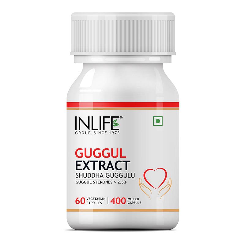 

INLIFE Guggul Extract with 2.5% Guggul Sterones Supplement, 400 mg - 60 Veg Capsules