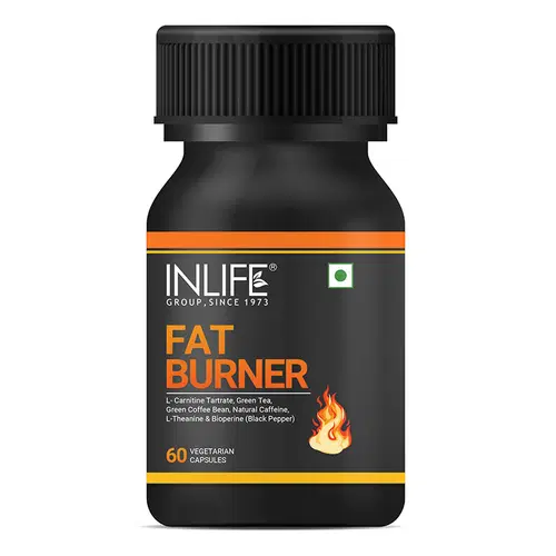 INLIFE Fat Burner with L-Carnitine, Green Tea, Green Coffee Bean, Natural Caffeine, L-Theanine, Bioperine Piperine Extract Weight Keto Supplement for Women Men - 60 Veg Capsules INLIFE Fat Burner with L-Carnitine, Green Tea, Green Coffee Bean, Natural Caffeine, L-Theanine, Bioperine Piperine Extract Weight Keto Supplement for Women Men - 60 Veg Capsules