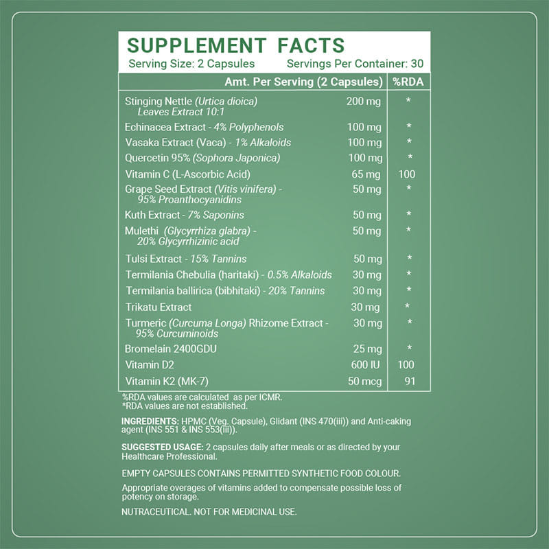 INLIFE Lung Detox Supplement, with Stinging Nettle, Echinacea