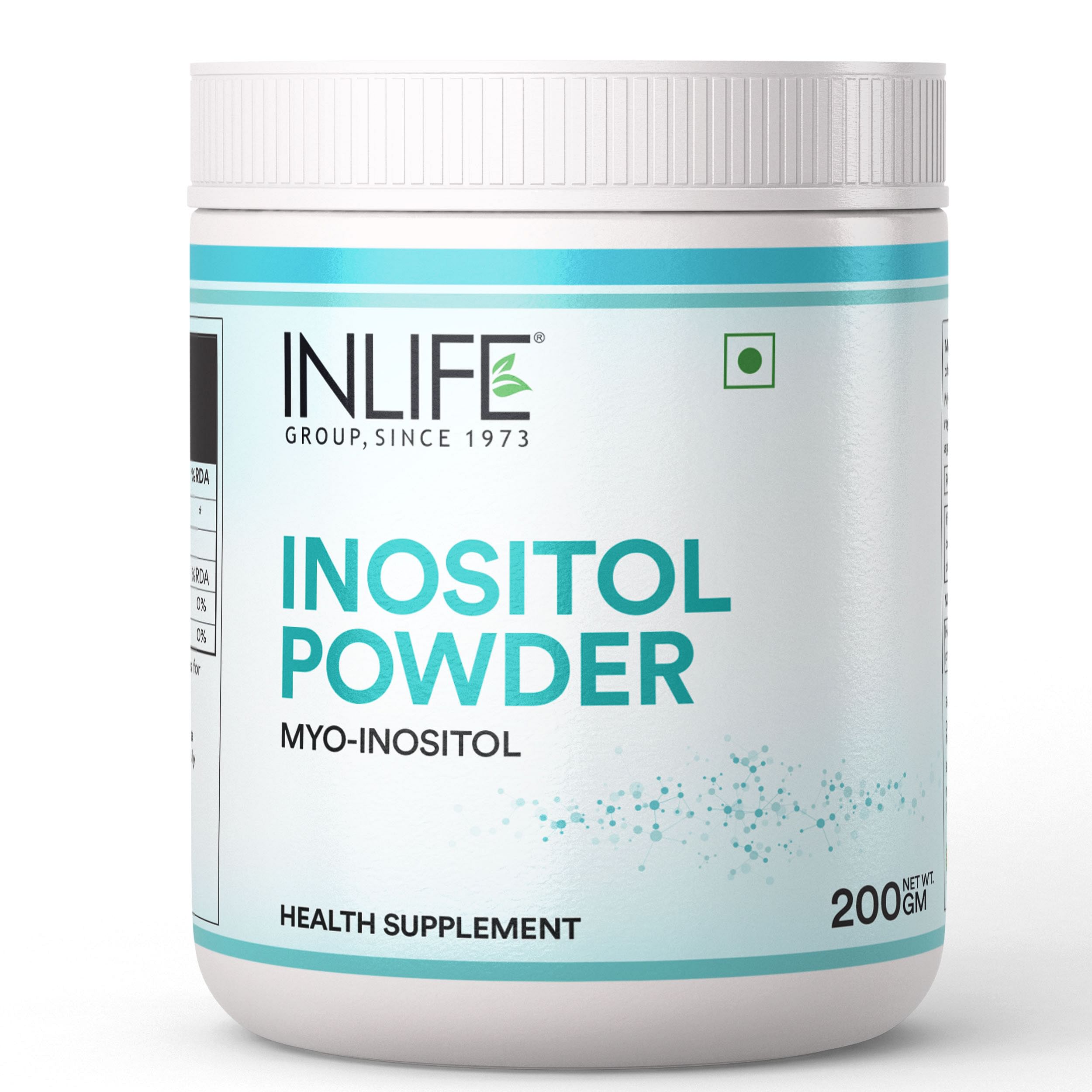 

INLIFE Myo Inositol Powder Supplement 2000mg for PCOS, Helps Manage Irregular Periods, Insulin Resistance, Relaxation, Women & Men, 200g