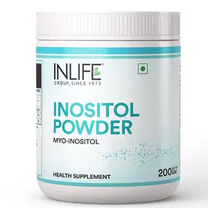 INLIFE Myo Inositol Powder Supplement 2000mg for PCOS, Helps Manage Irregular Periods, Insulin Resistance, Relaxation, Women & Men, 200g