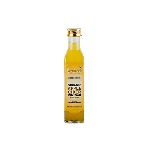 Praakritik Organic Apple Cider Vinegar with Ginger & Turmeric 250ml