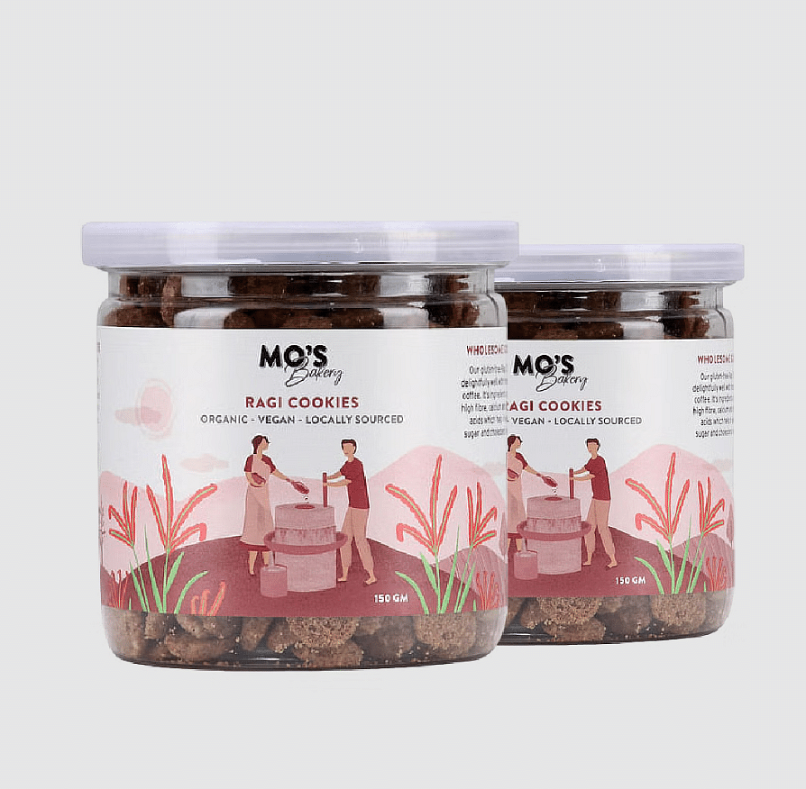 

Mo's Bakery Ragi Cookies - 150g | Pack of 2