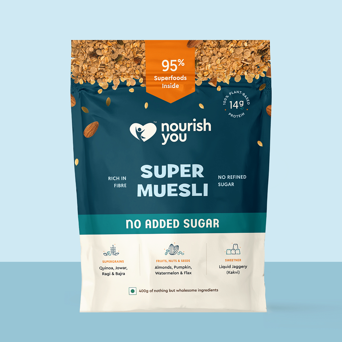 Nourish You Super Muesli No Added Sugar