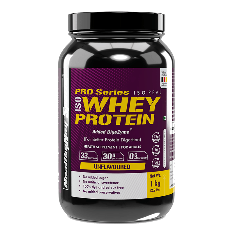 HealthyHey Sports ISO Whey Protein with 90% Protein -Unflavoured-image-3
