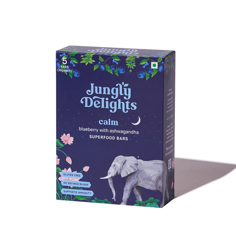 

Jungly Delights Calm: Blueberry with Ashwagandha Pack of 5