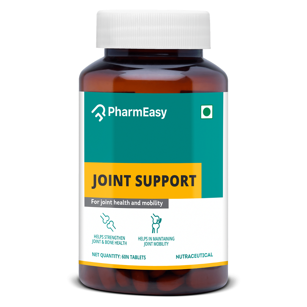 

PHARMEASY JOINT SUPPORT - MAINTAINS JOINTS MOBILITY - BONE & JOINT HEALTH - BOTTLE OF 60