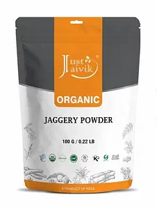 Just Jaivik Organic Jaggery Powder - 100g pack