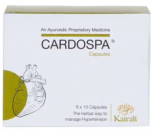 Kairali CardoSpa - Effective Ayurvedic Medicine for High Blood Pressure (Hypertension) 60 Capsules