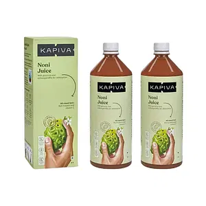 Kapiva Noni Juice 1L | Rich in Antioxidants, Boosts Energy, Builds Immunity, Natural Detoxifier | Pack of 2