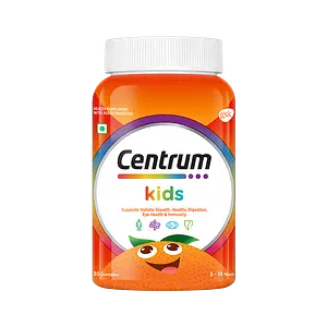 Centrum Kids, with probiotic, Vitamin C & 11 other nutrients for Immunity, Healthy Digestion & Eye Health (Veg) Gummies|World's No.1 Multivitamin