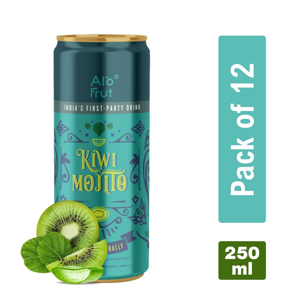 

Alo Frut Kiwi Mojito - 250ml (Pack of 12) | India's First Party Drink | Taste The Natural Fizz |Tasty And Refreshing Mocktails | No Artificial Colo...