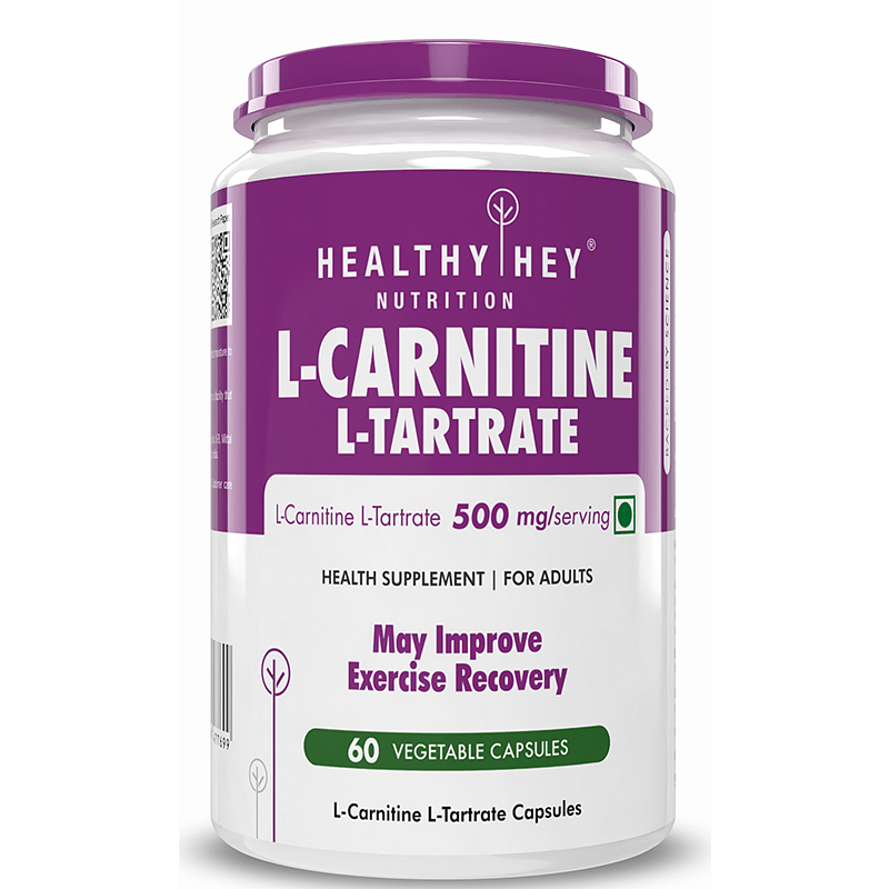 

HealthyHey Nutrition L-Carnitine & L-Tartrate (LCLT) 60 Vegetable Capsules