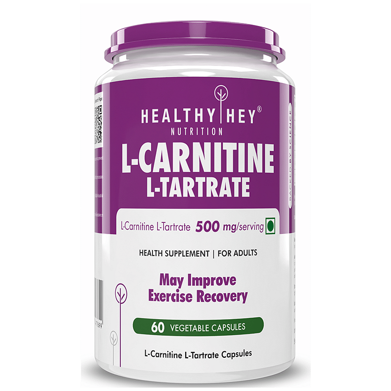 

HealthyHey Nutrition L-Carnitine & L-Tartrate (LCLT) 60 Vegetable Capsules