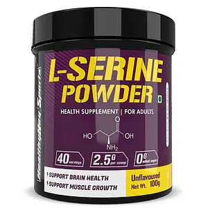 HealthyHey Sports L-Serine Powder - 100g - Unflavoured