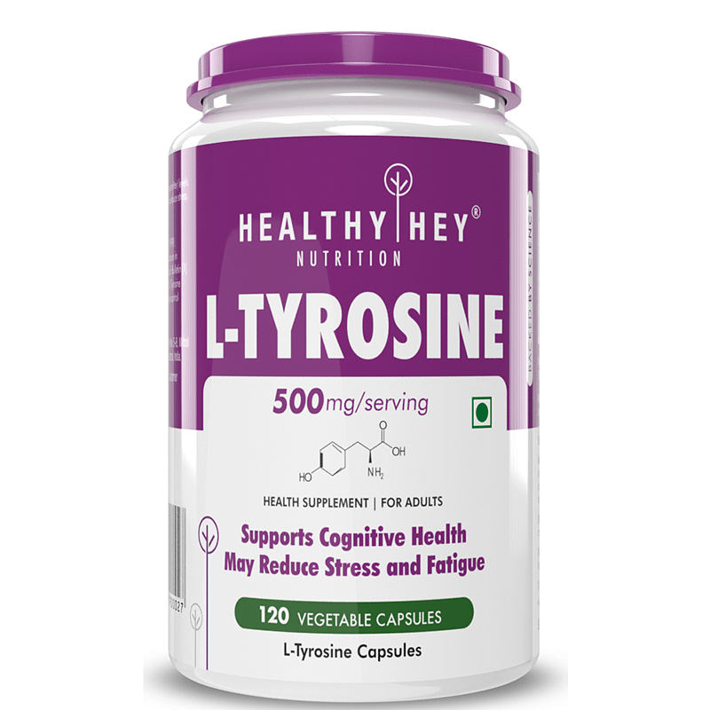 

HealthyHey Nutrition L-Tyrosine 500mg - 120 Capsules