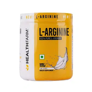 HEALTHFARM Nutrition L-ARGININE Powder for Muscle Building and Endurance Unfavoured 100g Nitric oxide Precursor Supplement for Muscle growth Pump vescularity and enery Preworkout
