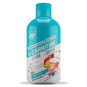 HF Series Liquid L Carnitine 3000 mg,Burns Fat for Energy -Weight Loss Drinks (450 ml-Fruit Punch)