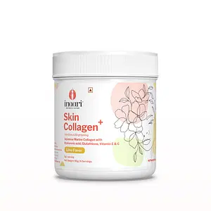 Inaari Collagen Plus Powder, 50gm Lime Flavor |Collagen Supplements For Women |Skincare For Healthy & Glowing Skin| Japanese Marine Collagen Type 1 & 3| Glutathione, Vitamin C & E | Hyaluronic Acid