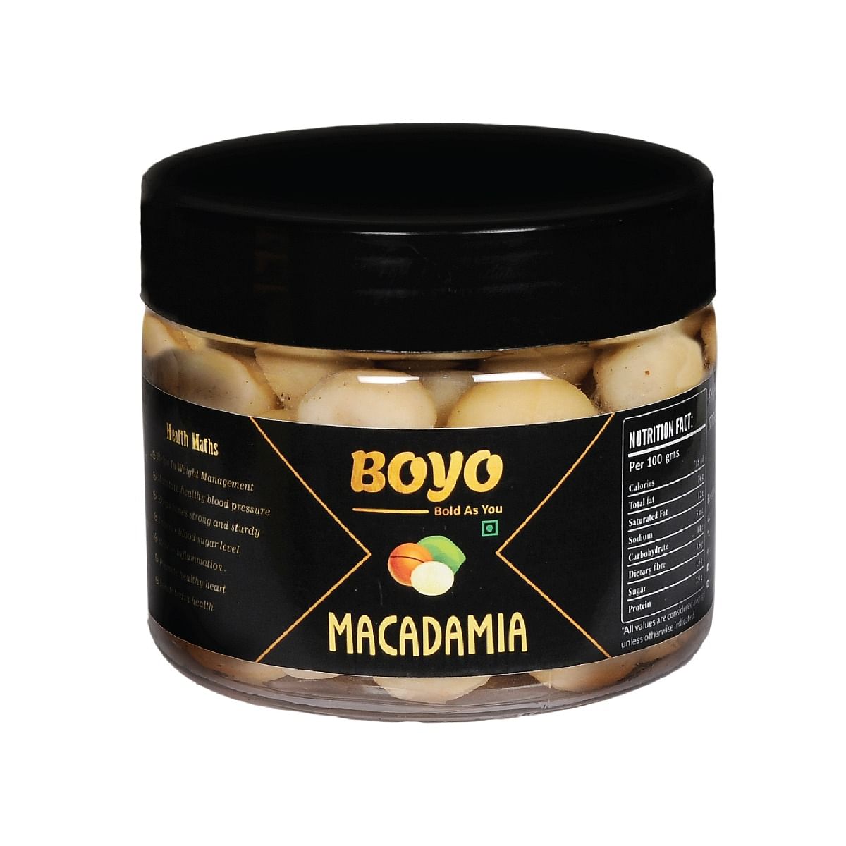 

BOYO Premium Exotic Macadamia Nut 125g - Natural, Unsalted